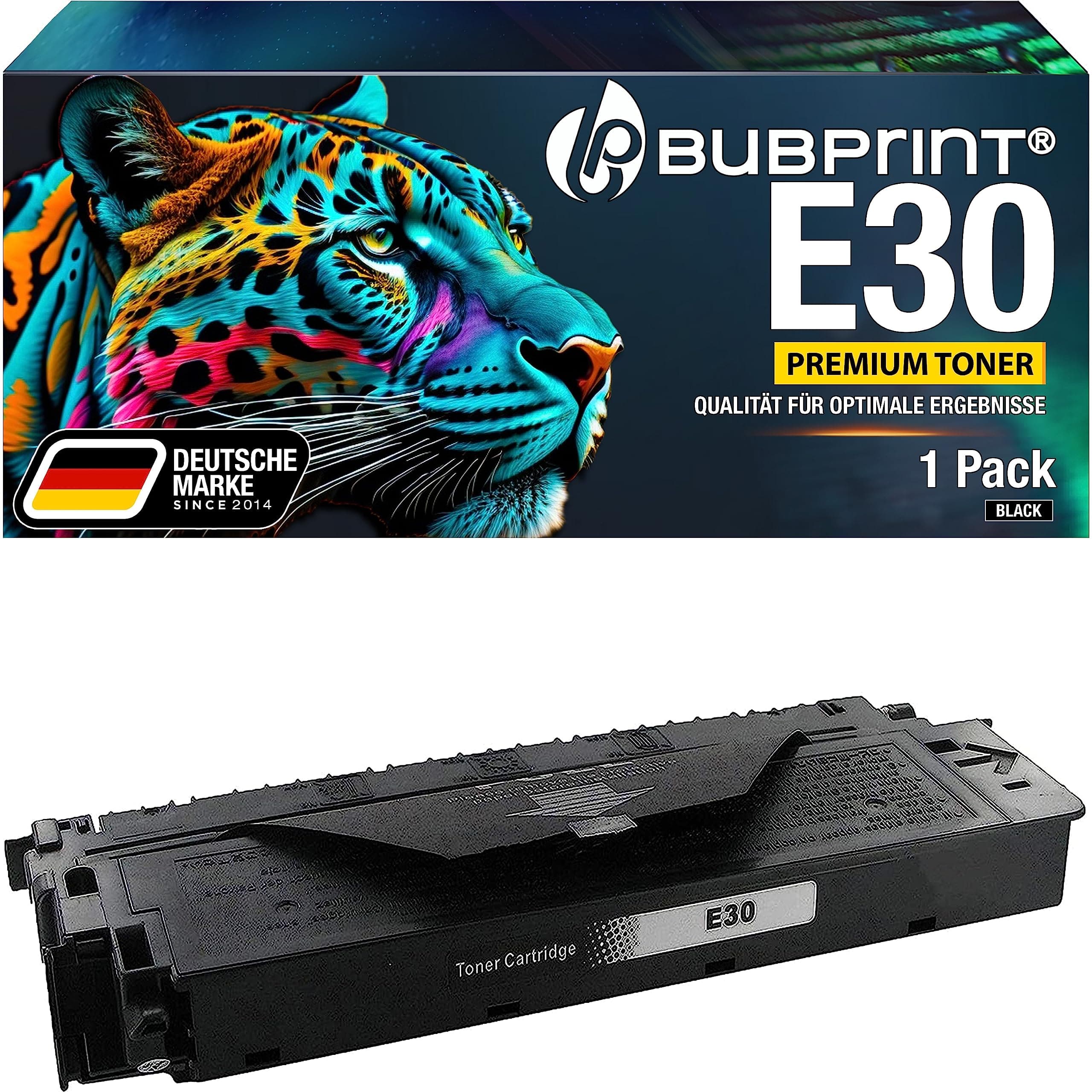🖨️ Bubprint E30 Toner für Canon Drucker FC-100 FC-120 FC-200 FC-204 FC-210 FC-220 FC-224 FC-230 FC-290 FC-330 FC-336 PC-320 PC-760 PC-780 usw. Schwarz E30 Schwarz