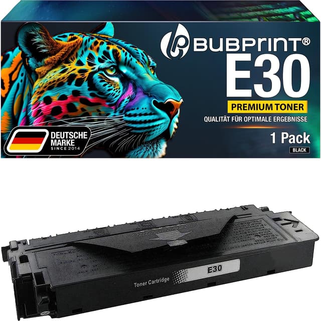 🖨️ Bubprint E30 Toner für Canon Drucker FC-100 FC-120 FC-200 FC-204 FC-210 FC-220 FC-224 FC-230 FC-290 FC-330 FC-336 PC-320 PC-760 PC-780 usw. Schwarz E30 Schwarz