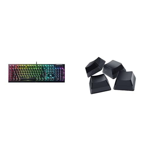 Razer BlackWidow V4 X (Green Switch) + Phantom Tastenkappen-Set 🎮🌟