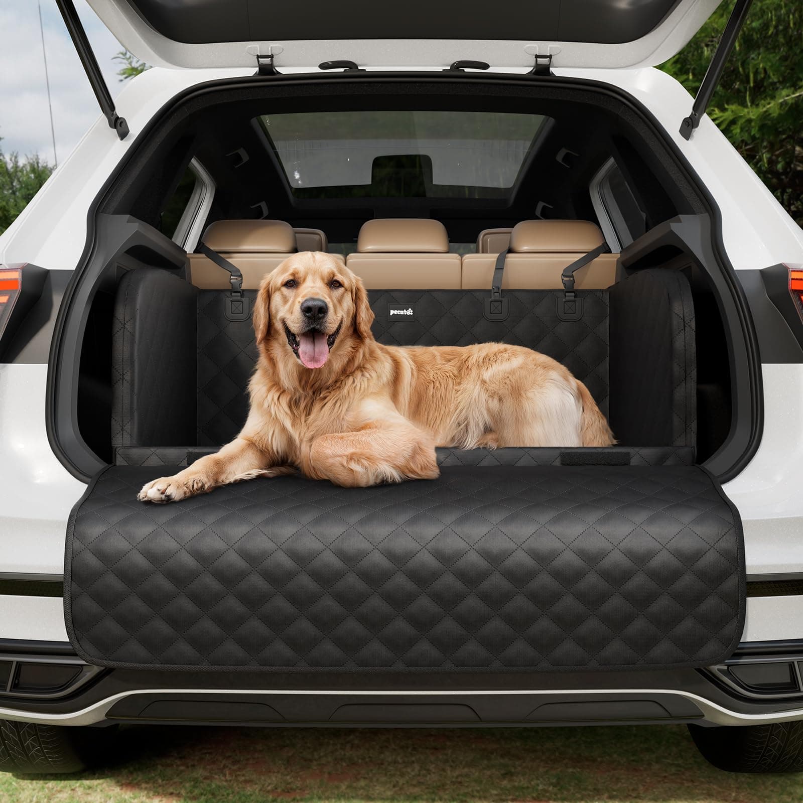 🐶 Pecute Kofferraumschutz Hund gesteppt 🚗
