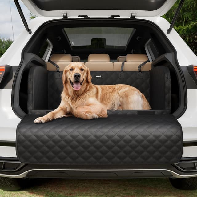 🐶 Pecute Kofferraumschutz Hund gesteppt 🚗