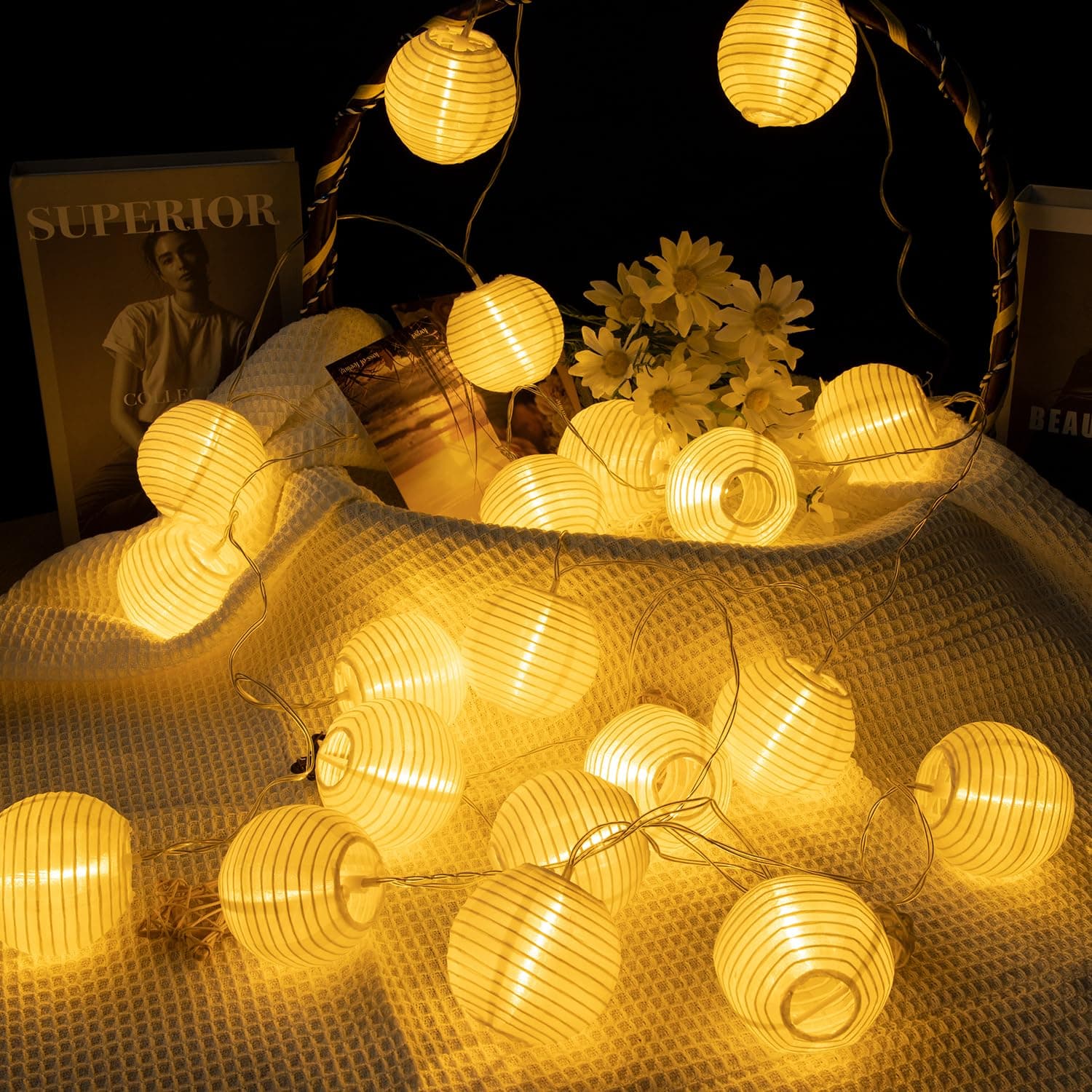🏮🌟 LED Laternen Lichterkette - Deal des Tages! 🌟🏮