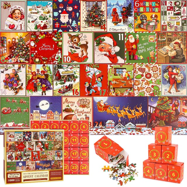🎄 Weihnachten Puzzle Adventskalender 2025 🎁 1008 Teile Puzzle 🧩