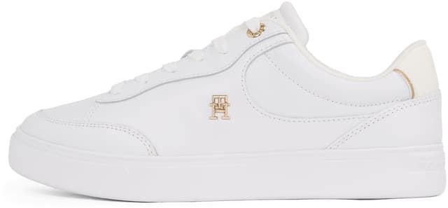 Tommy Hilfiger Damen Sneaker Low Essential Chic Court 38 EU Weiß 👟🌟