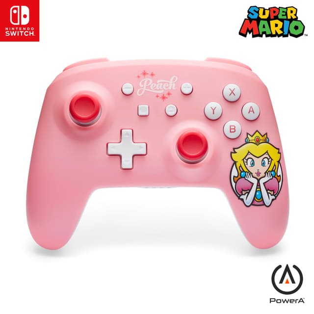 🎮 Kabelloser PowerA-Controller für Nintendo Switch - Princess Peach-Rosa 🎮