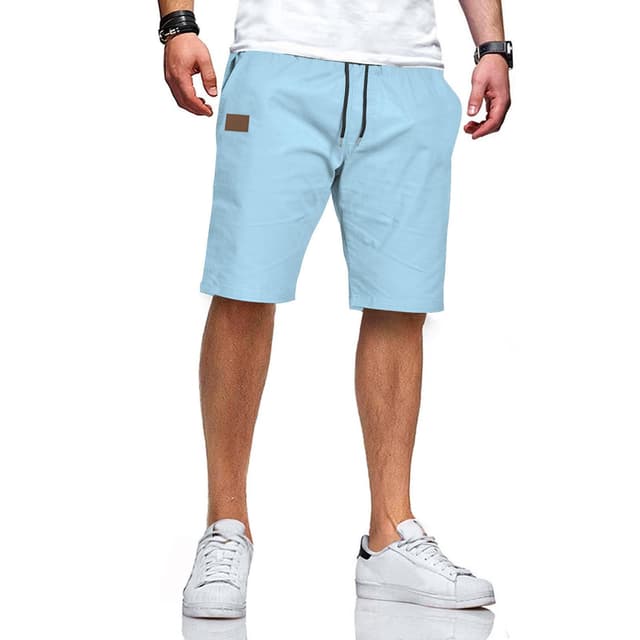 Ougelebo Kurze Hosen Herren XXL Hellblau 👖🌟