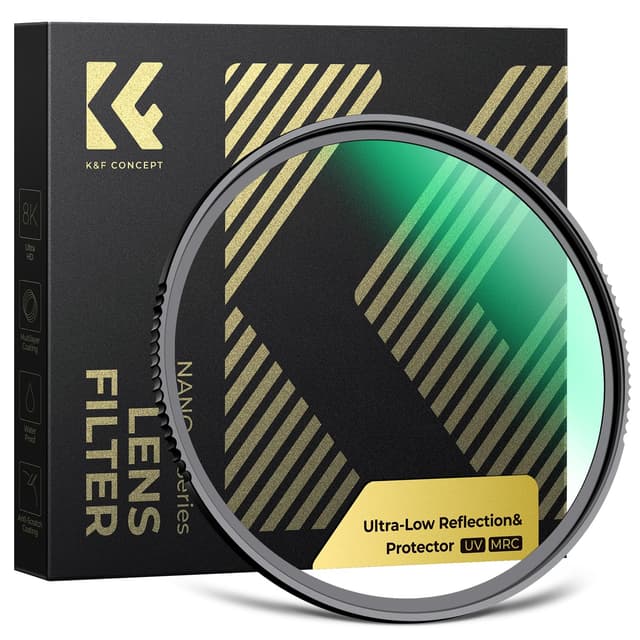 K&F Concept UV Filter 67mm Ultra-niedrige Reflexion & 9H Härte 2-in-1 Schutzfilter (Nano-Xcel) 📸🔒