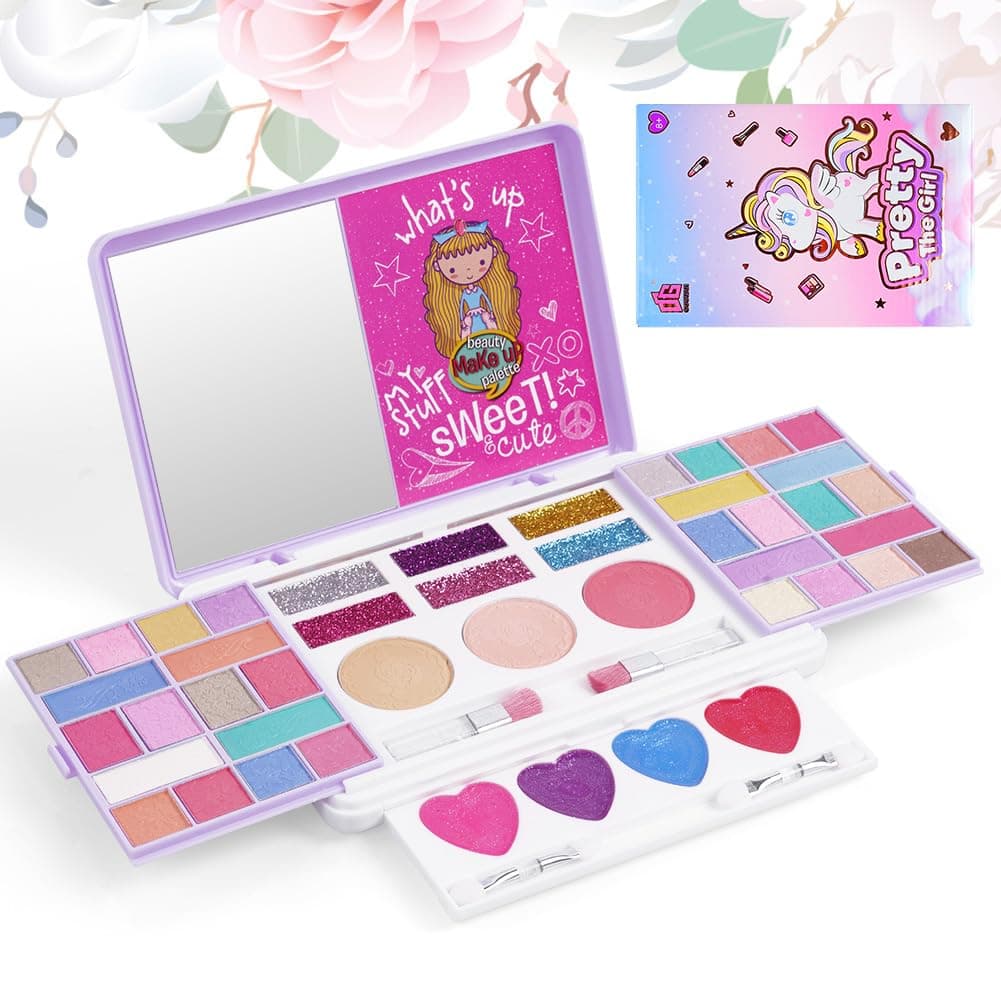 🎨 Aomig Kinderschminke Set 43 Farben - Sicheres und waschbares Schminkset für Kinder 👸🎁