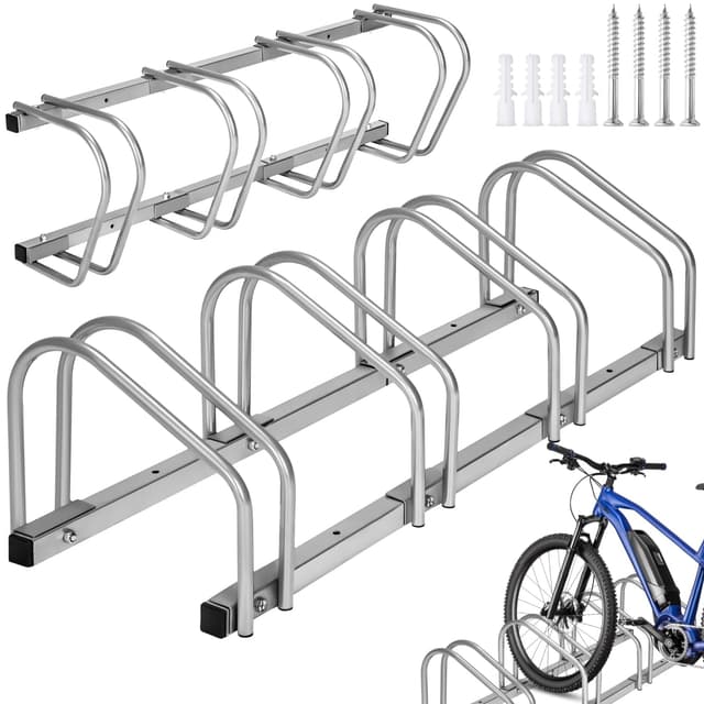 🚲 tectake® Fahrradständer für 4 Fahrräder 🚲