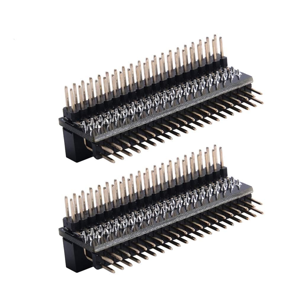 🌟 GeeekPi Micro Connectors Raspberry Pi 40-pin GPIO 1 to 2 Expansion Board 2 x 20-pin Strip Dual Male Header Double Row Straight GPIO Connector Pin Header 2Pack