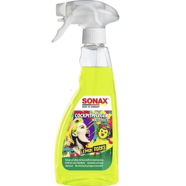 🚗 SONAX CockpitPfleger Matteffect Lemon Rocks (500 ml) 🍋 - Reinigung und Pflege für dein Auto!
