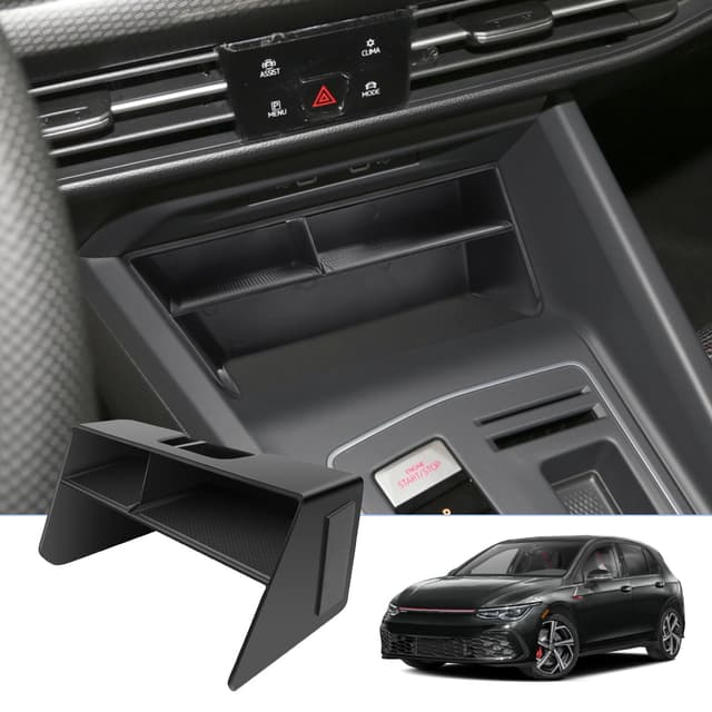 🏌️‍♂️🚗 BIXUAN Golf8 2024 Kompatibel mit VW Golf MK8 2020-2024 Mittelkonsole Aufbewahrungsbox 🏌️‍♂️🚗