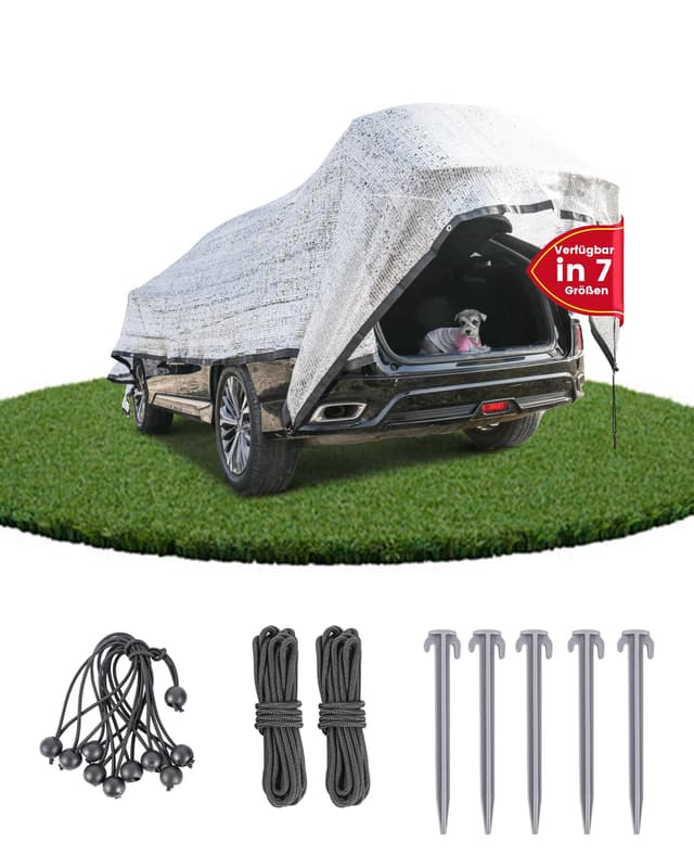 Ezcasch Schattennetz Auto für Hunde 3x3m 🐶☀️