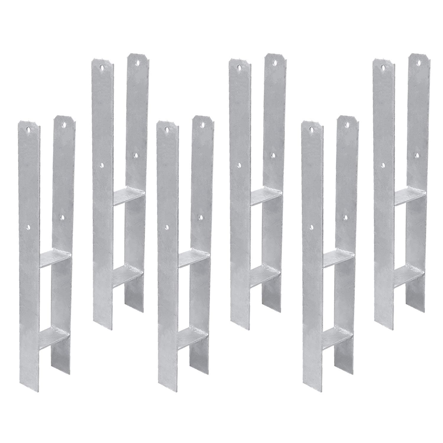Daromigo 8-teilig Pfostenträger H-Anker 600 * 60 * 121mm 🧭 Langlebig & stabil