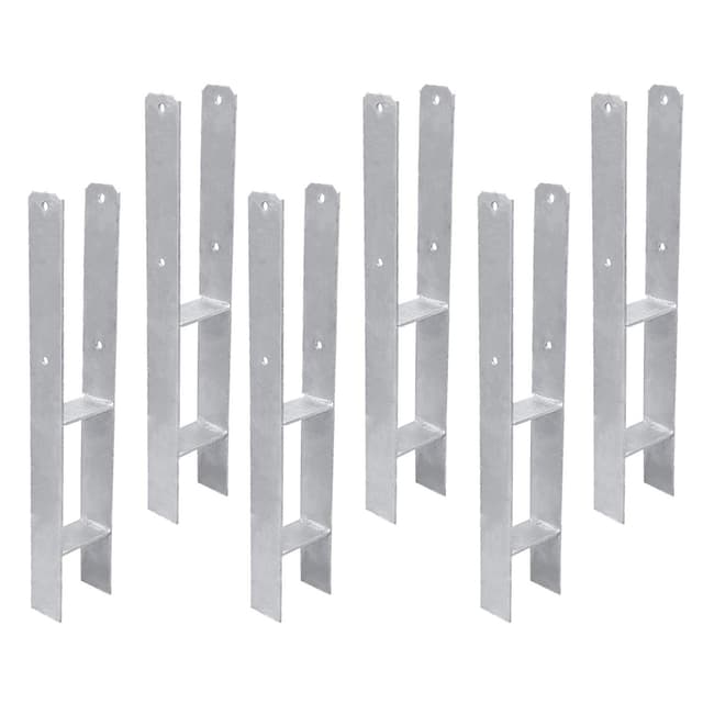 Daromigo 8-teilig Pfostenträger H-Anker 600 * 60 * 121mm 🧭 Langlebig & stabil