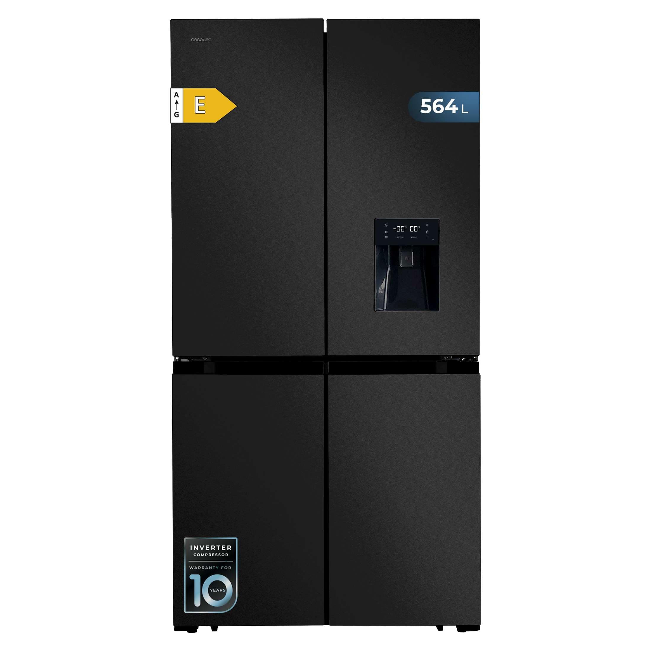 🌟 Super Deal! 🌟 Cecotec Amerikanischer Kühlschrank, 4 Türen, 564 l, Bolero