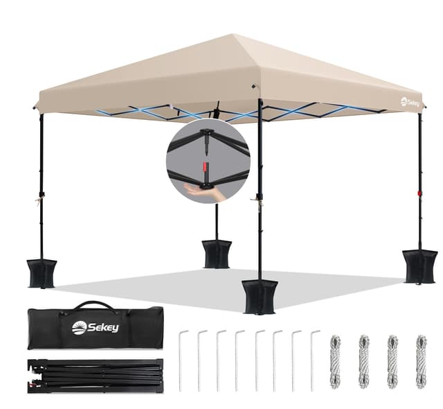 Sekey Premium Pop Up Pavillon 3x3 Wasserdicht Stabil Winterfest