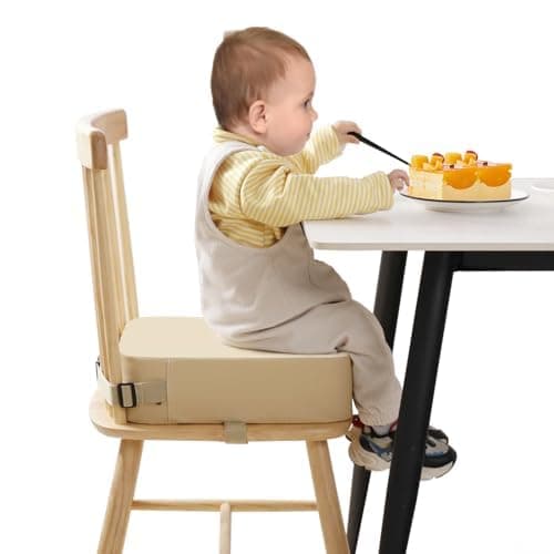👶🪑 TOTIDYH SitzerhöHung Stuhl Kind PU Waschbar Zerlegbar 10cm SitzerhöHung Sitzkissen Kinder 🪑👶