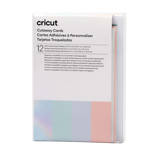 🎨 Cricut Cut-Away Cards Pastel R40 Kartenset Tulpenblau, Puder Pastellfarben 🌷🌟