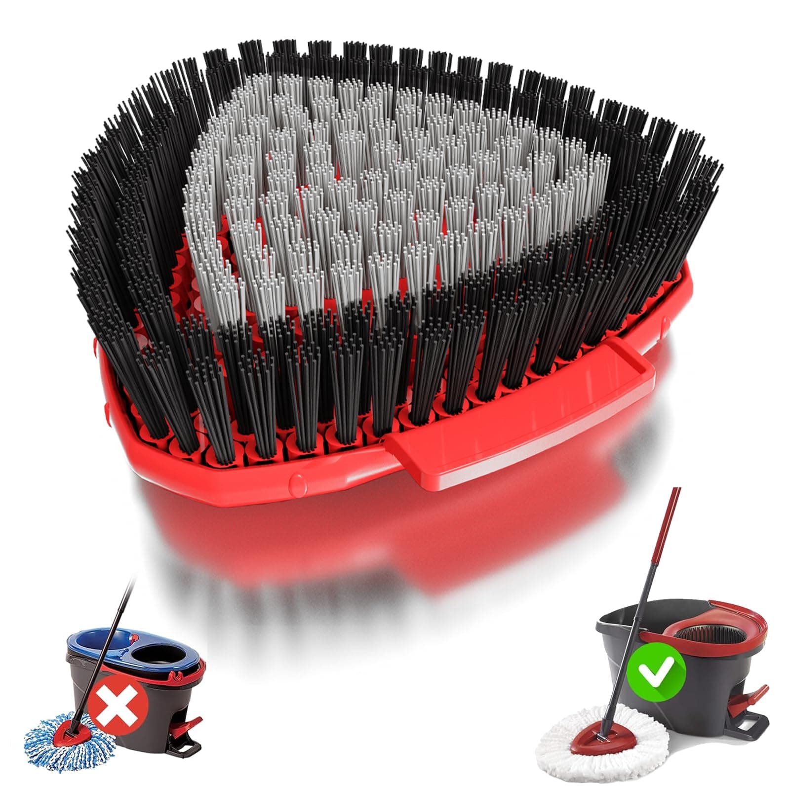 Aufgerüsteter Spin Wischmop Ersatzbürsten Köpfe für Vileda Turbo Wischmopp 🌟