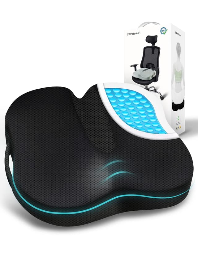 Travel Ease Ergonomisches Sitzkissen mit Gel Memory-Schaum 🦋