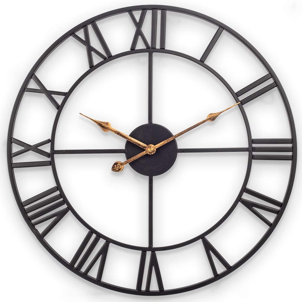 SkyNature Wanduhr Große Vintage, 60cm Industrie Dekor Wanduhren ⏰🏡