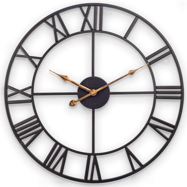 SkyNature Wanduhr Große Vintage, 60cm Industrie Dekor Wanduhren ⏰🏡