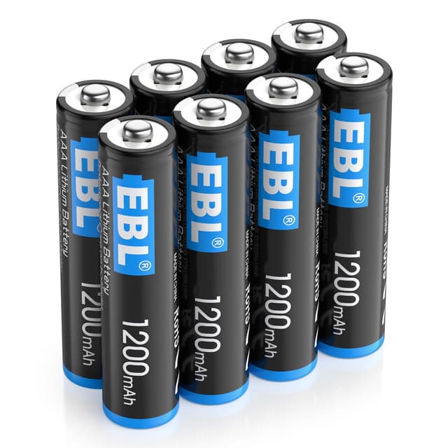 EBL Lithium Batterie AAA - Nicht wiederaufladbar, 1,5V, 8 Stück