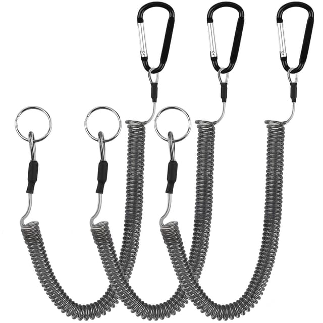 🔑🎣 Foyods 3 Stück Spiralband Schlüsselanhänger - Sonderangebot!