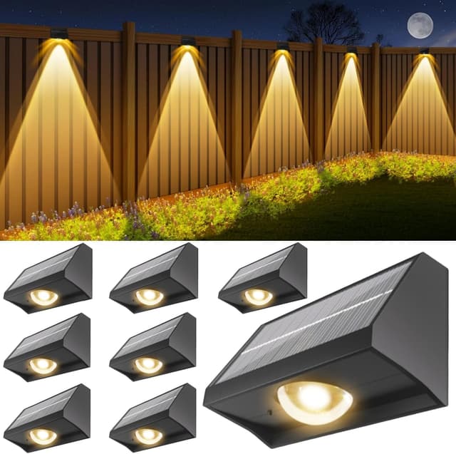 Bowfar Solarlampen für Außen Garten - 8 Stück Solar Wandleuchte 🌞🌿