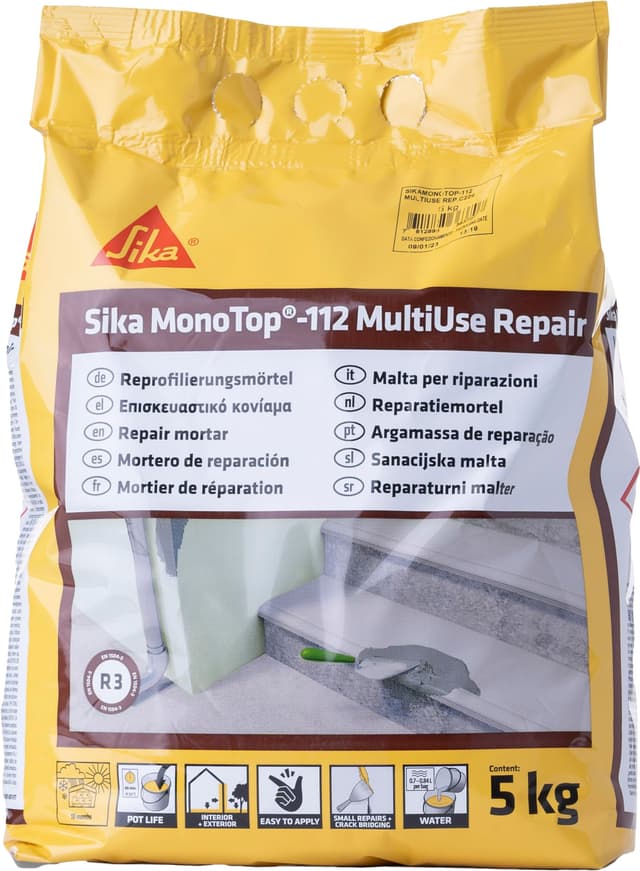 🔧🏗️ SIKA Universalmörtel - Sika MonoTop 112 MultiUse Repair Grau - 5 kg