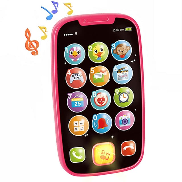 🎁 Baby Spielzeug ab 1 Jahr - Lernspaß Smart Phone mit Liedern und Blinkenden Lichtern! 🌟
