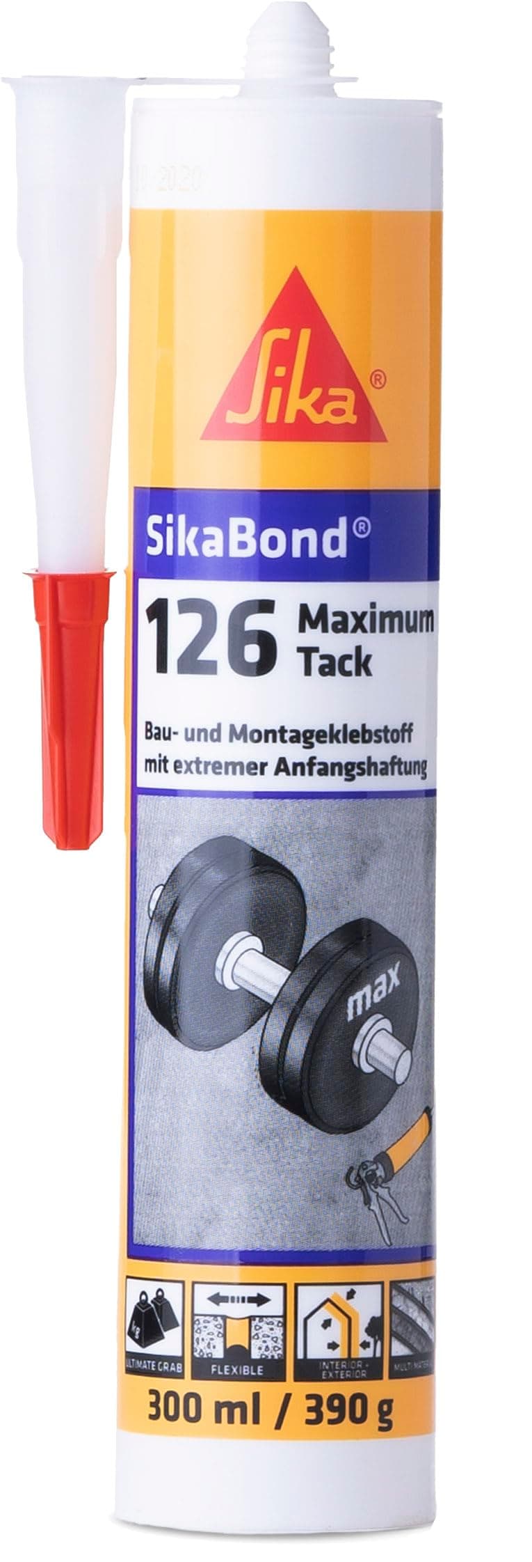 🔥 Super Deal: SIKA - SikaBond 126 Maximum Tack Weiß - Montageklebstoff