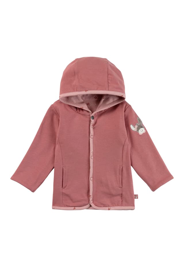 Süße Sterntaler Babyjacke zum Wenden 🌸 - Mädchen Sommerjacke - 80 Perlrosa