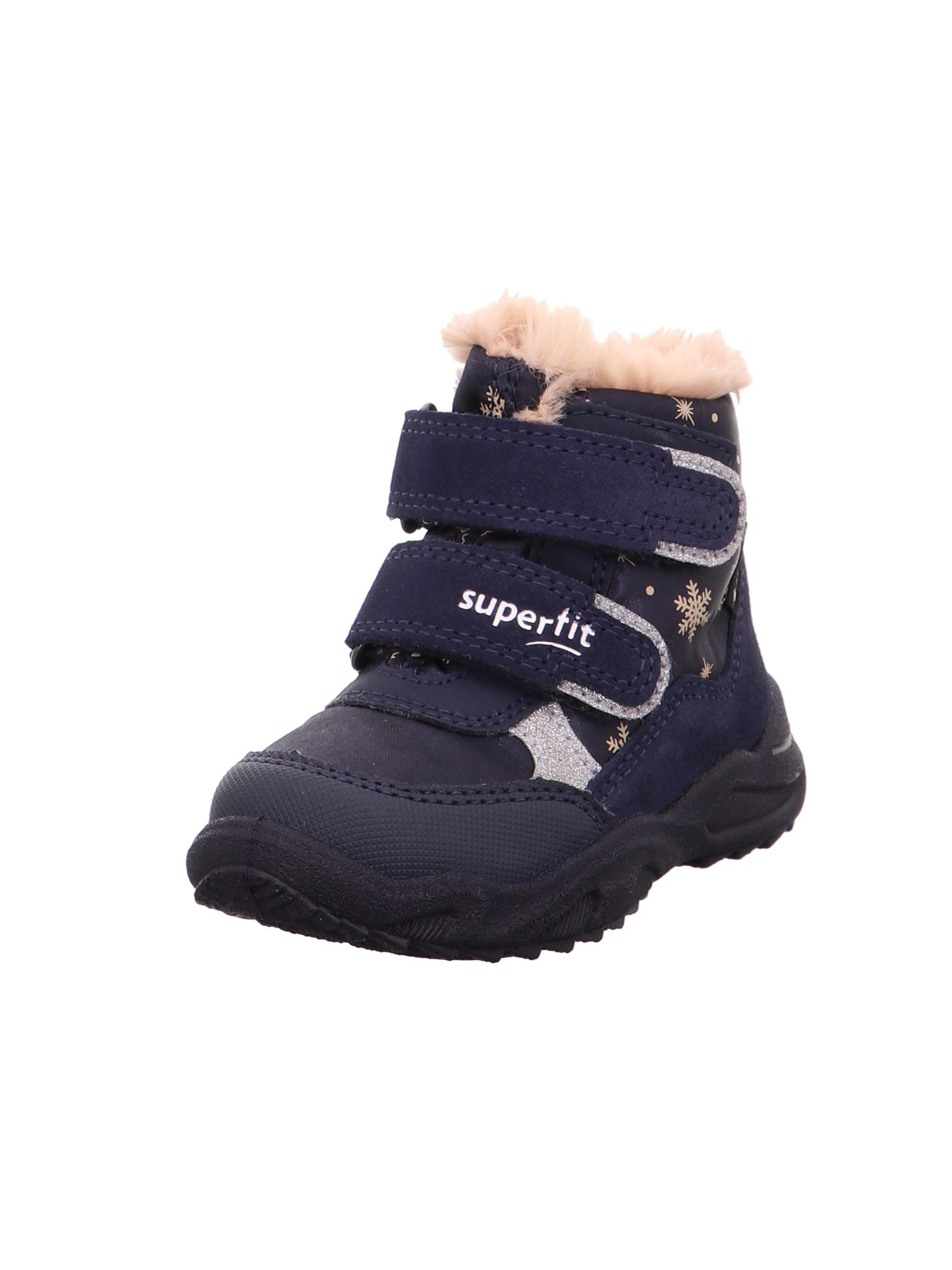 🌟 Superfit Girl's Glacier Warm Gefütterte Gore-tex Snow Boots 21 EU Weit Blau 8010 🌟