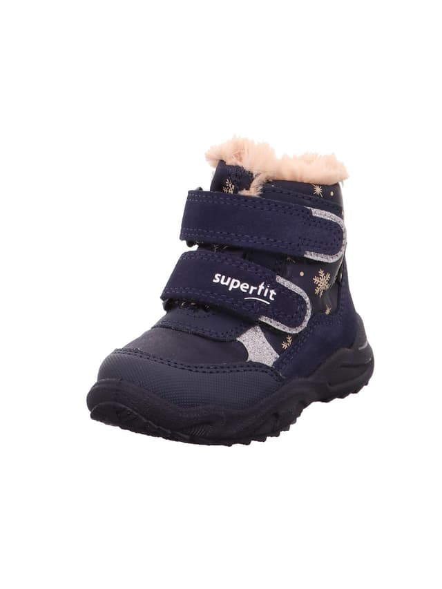 🌟 Superfit Girl's Glacier Warm Gefütterte Gore-tex Snow Boots 21 EU Weit Blau 8010 🌟