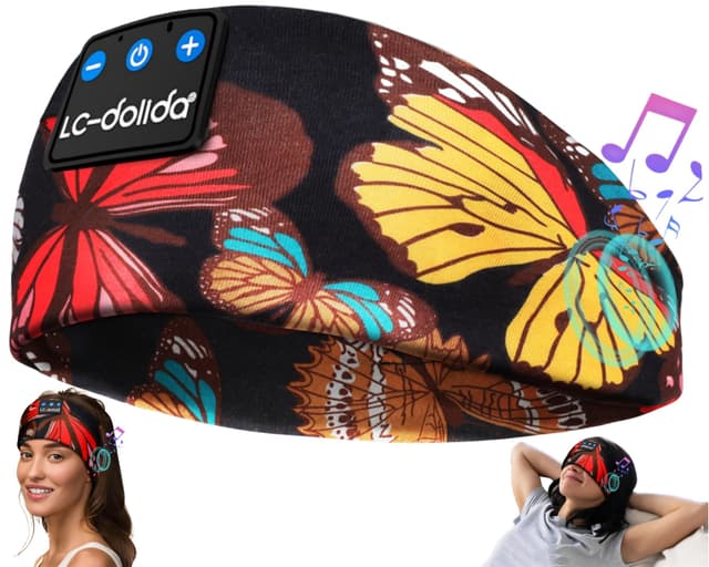 LC-dolida Schlafkopfhörer Bluetooth Schlafen Kopfhörer, Kabellos Sport-Kopfhörer Stirnband 🎧