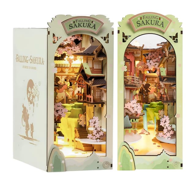 Rolife Falling Sakura Book Nook - Exquisites DIY Diorama-Set 🌸📚