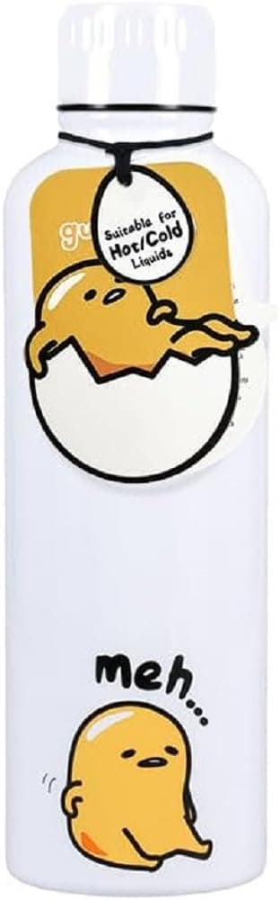 🥚 Gudetama Paladone Offiziell lizenzierte Metall-Wasserflasche 🥤