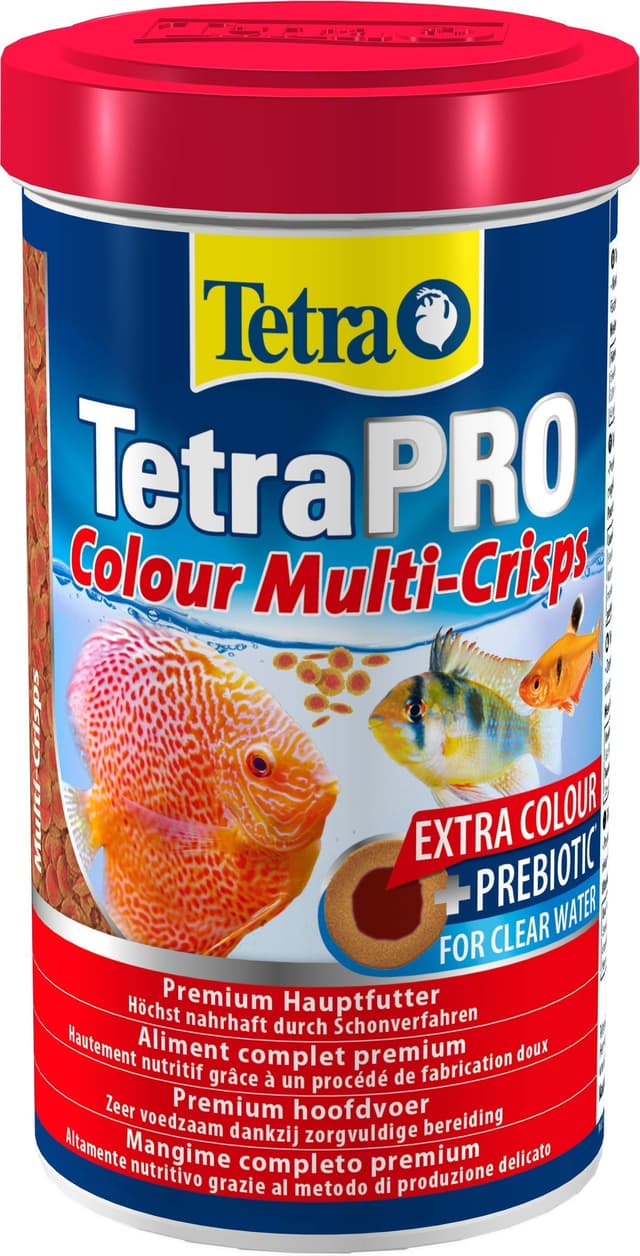 🐟🌈 Premium Fischfutter mit Farbkonzentrat - Tetra Pro Colour Multi-Crisps 500 ml
