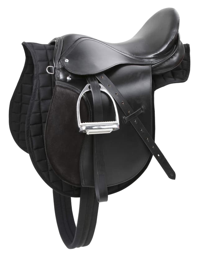 🐴🌟 Kerbl Sattelset für Ponys 16,0 Zoll Schwarz 32196 - Starterset für Reitanfänger 🌟🐴