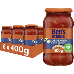 Angebot: BEN'S ORIGINAL Sauce Süß-Sauer und extra Gemüse, 6 Gläser (6 x 400g) 🥢🌽