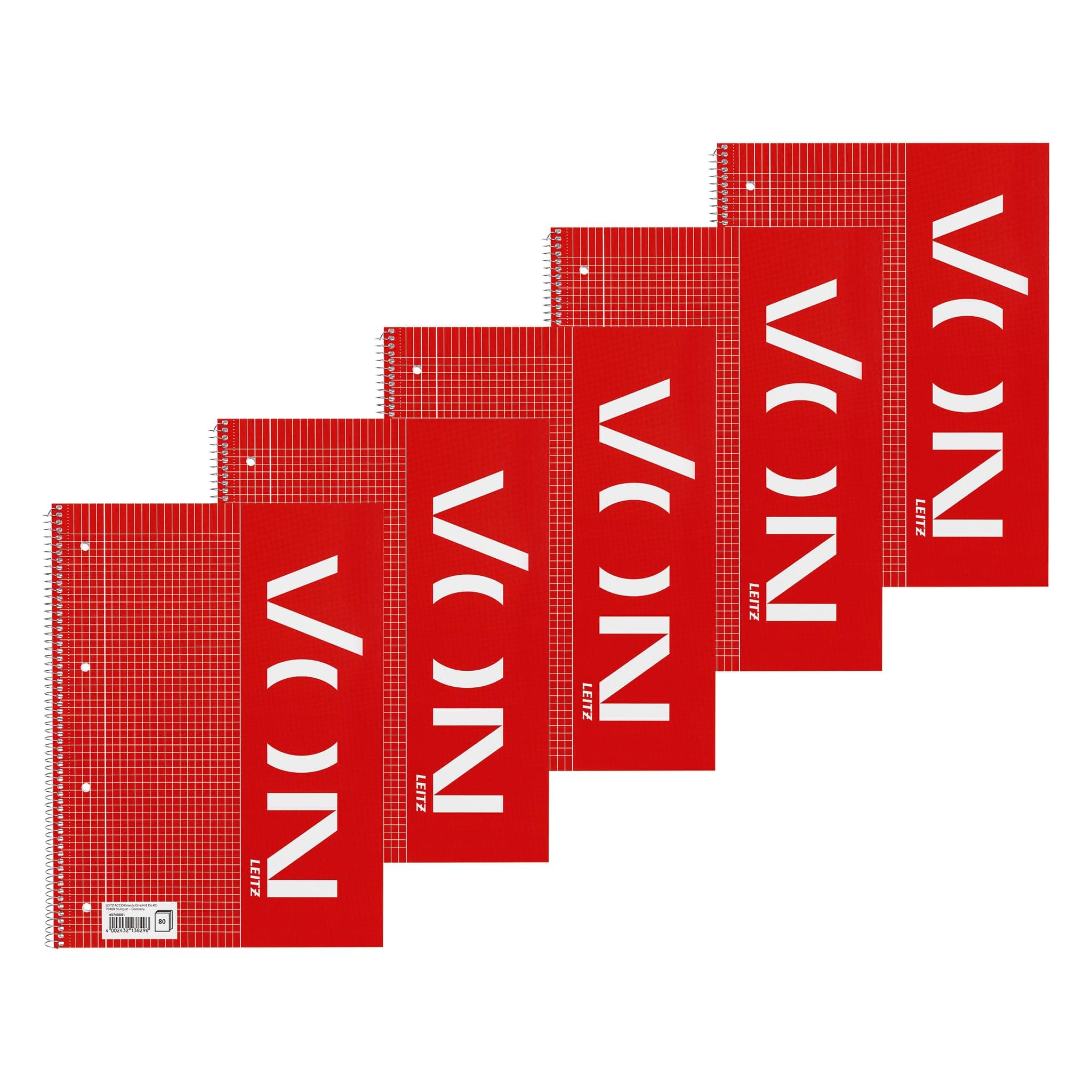 Angebot: Leitz VON Collegeblock A4 kariert, 5er Pack 📚✏️