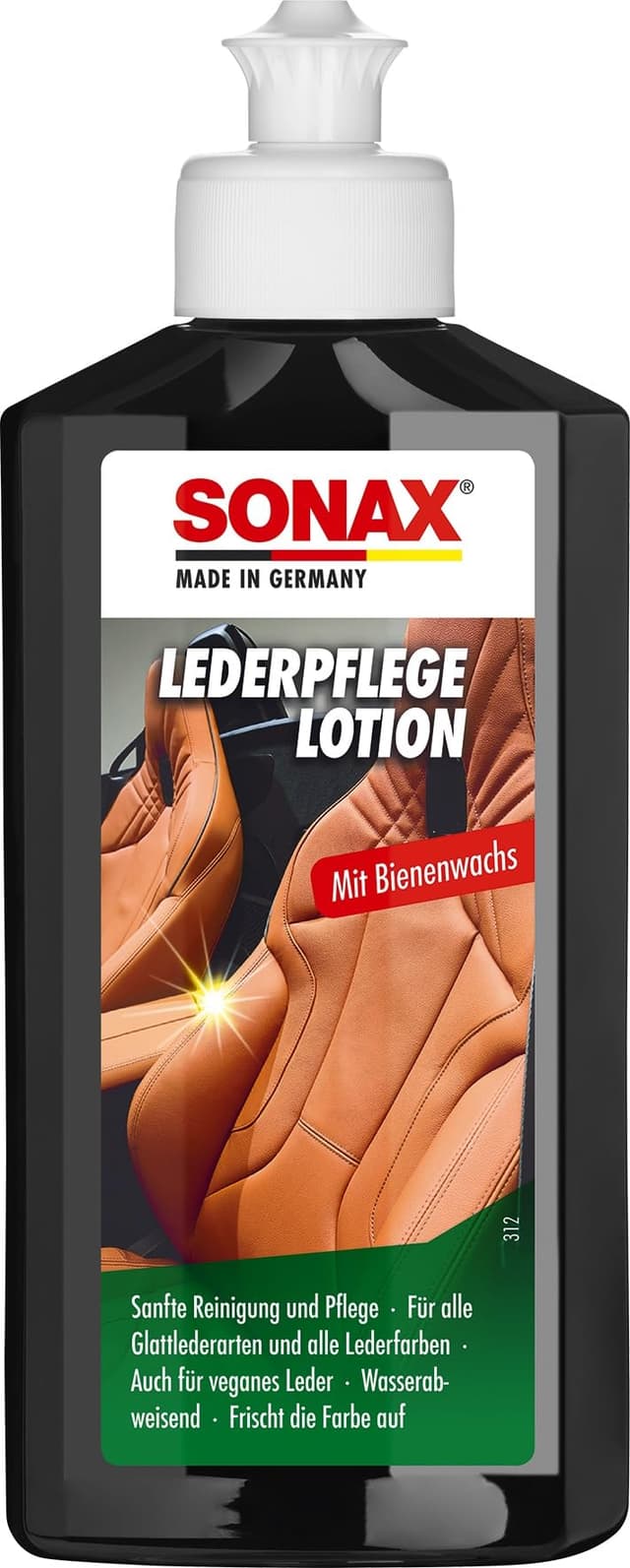 🌟Deal des Tages🌟 - SONAX LederPflegeLotion (250 ml) mit Bienenwachs