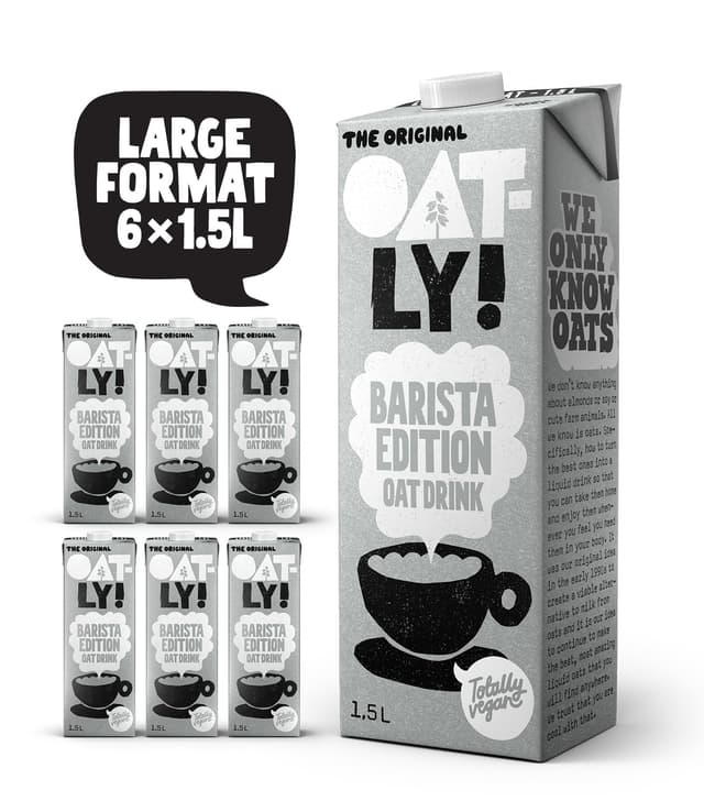 🌾 Oatly Haferdrink Barista Edition 1.5l (6er-Pack) Angebot! 🌟