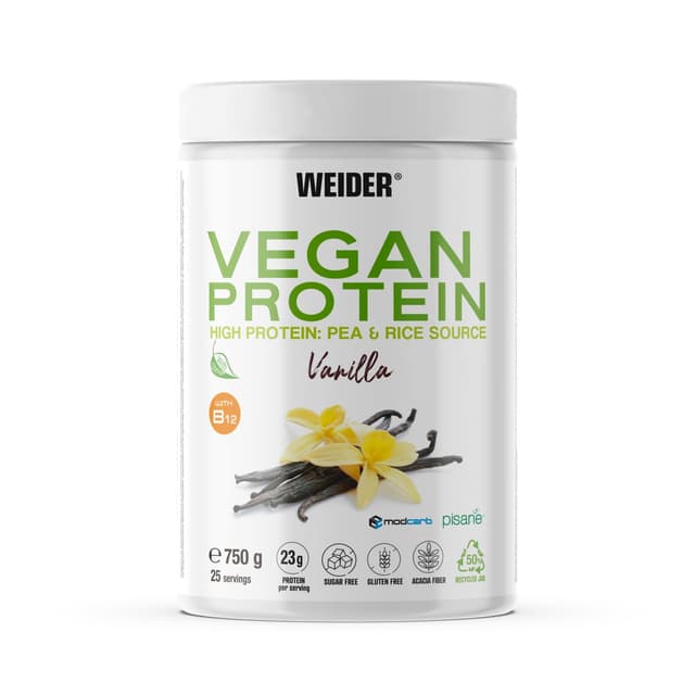 Weider Vegan Protein (750g) Vanille-Geschmack 🌱