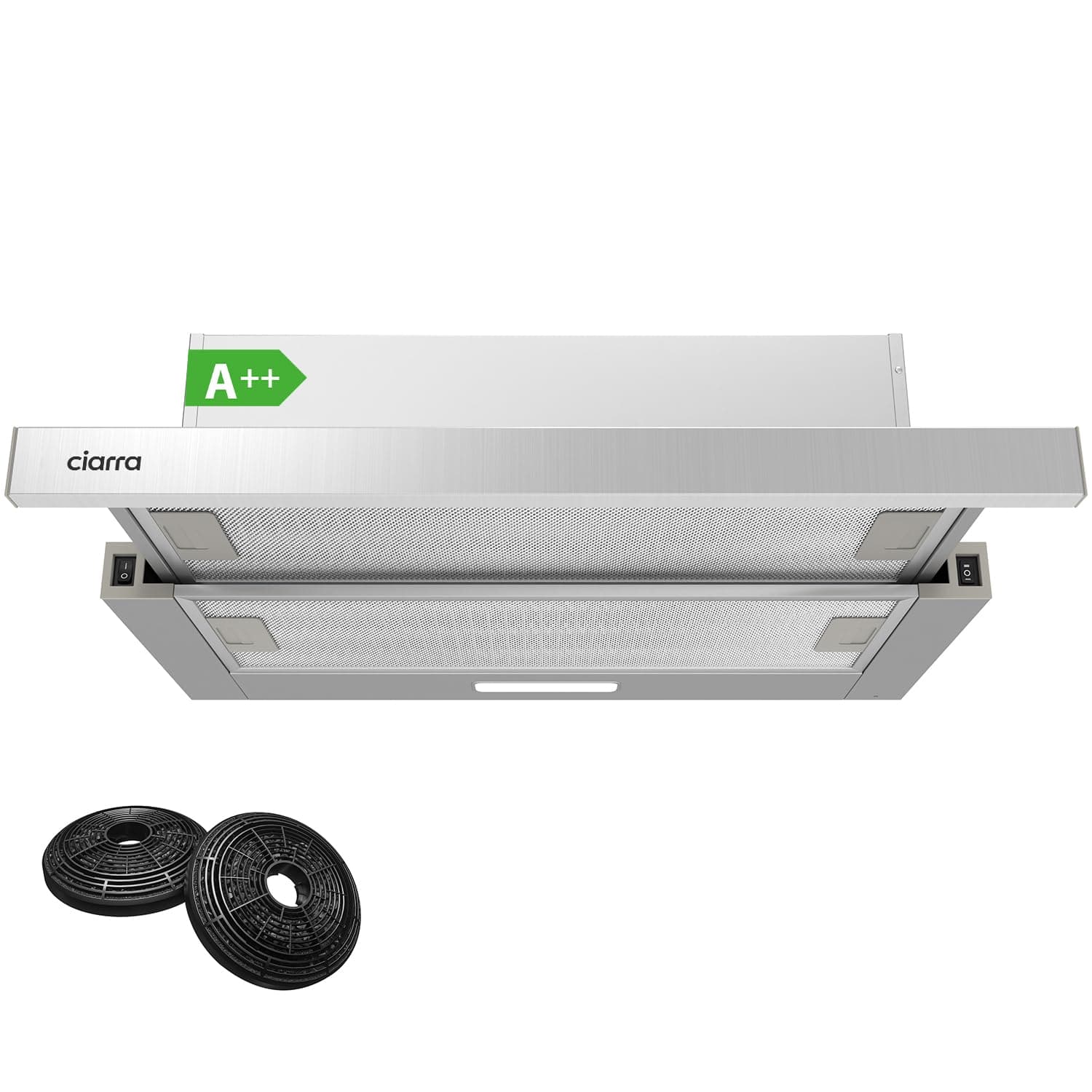 CIARRA CBCS6906D A++ Flachschirmhaube Dunstabzugshaube 60 cm Umluft 370 m³/h 🌬️