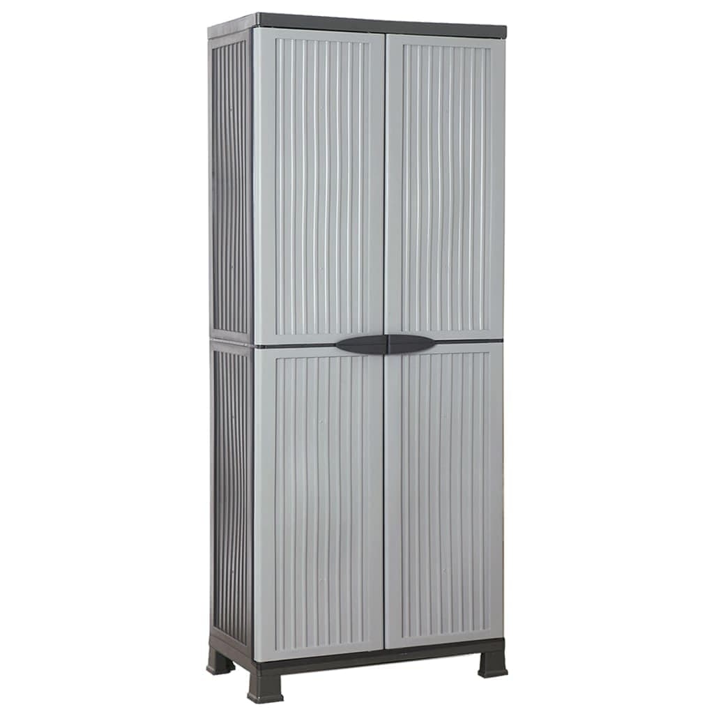 🌟🏠 vidaXL Kunststoffschrank 68x39x171,5cm - Ordnung und Stil für dein Zuhause! 🛋️