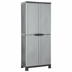 🌟🏠 vidaXL Kunststoffschrank 68x39x171,5cm - Ordnung und Stil für dein Zuhause! 🛋️