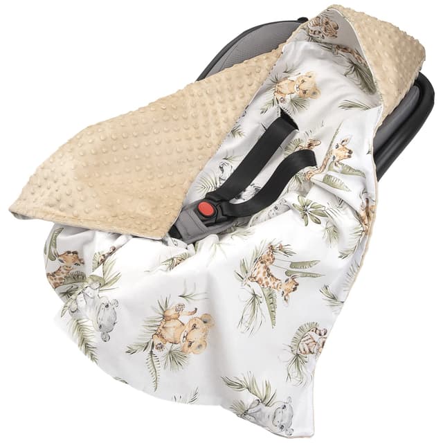 Medi Partners Einschlagdecke Baby Babyschale 100% Baumwolle für Sommer 85x85cm Kinderwagen Kuscheldecke